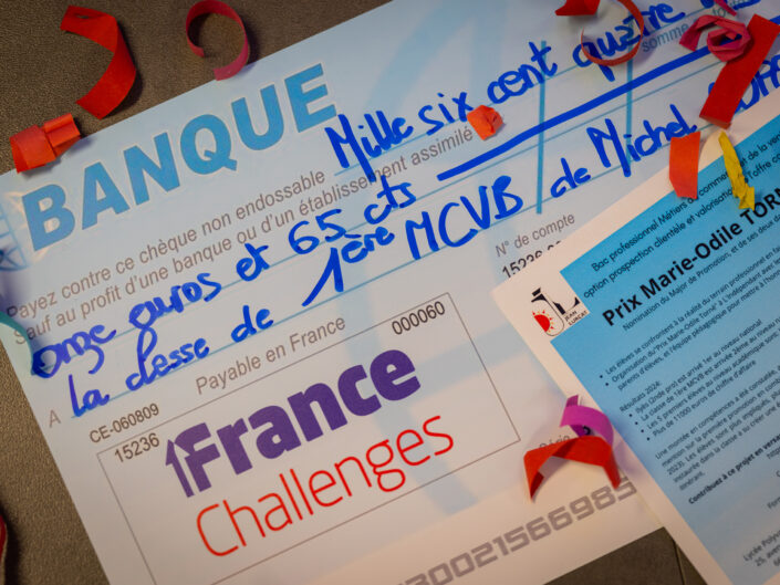 Remise de Prix - France Challenges, Lycée Jean Lurçat